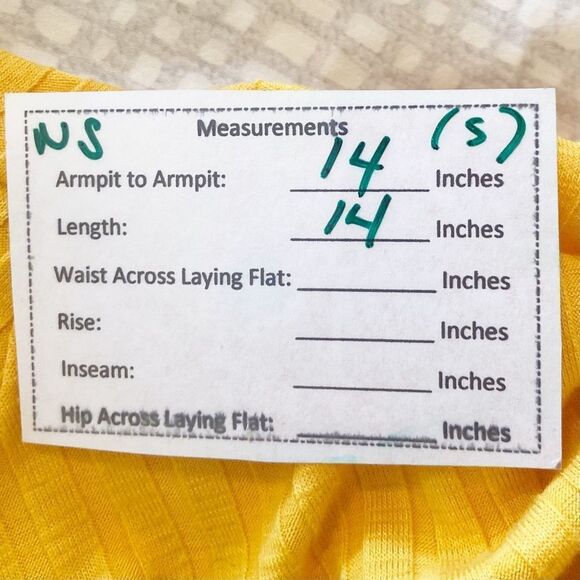 Ananas Fashion Ruched Drawstring Front Yellow Tee | Size No Tag - Picture 7 of 7